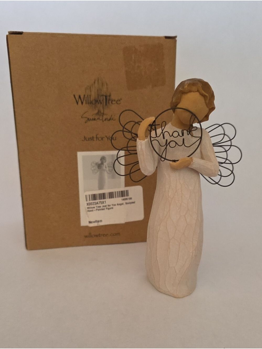 NIB Willow Tree "Just For You" Thank you Angel Figurine